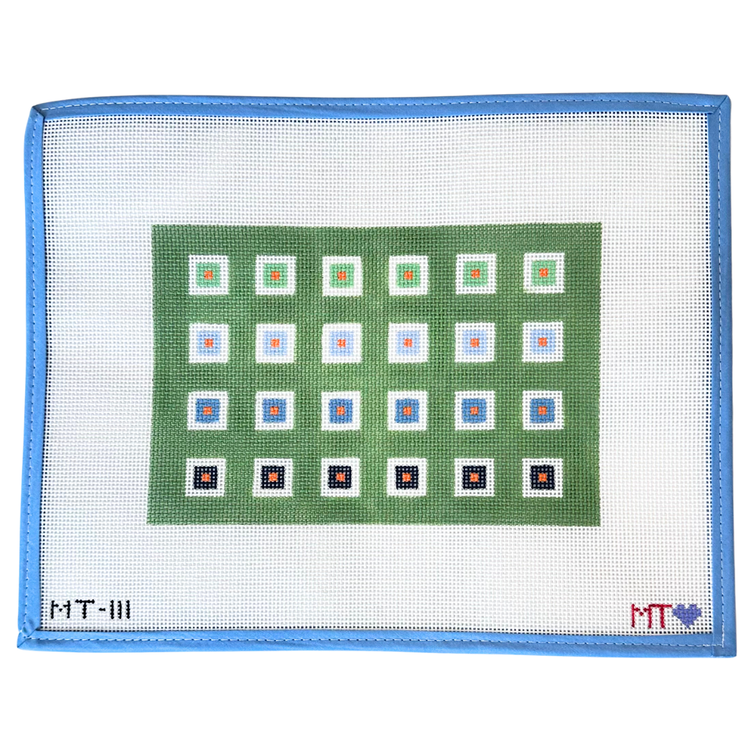 Green Squares Clutch