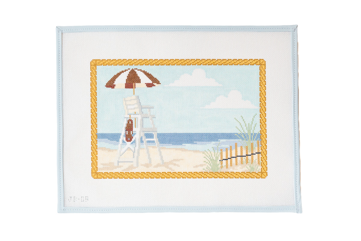 Lifeguard Chair Needlepoint Canvas (Preorder October 2026)