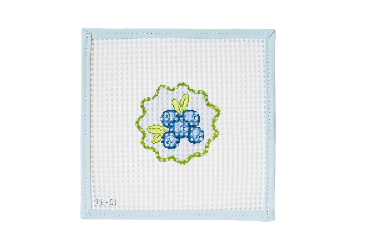 Jersey Blueberries Needlepoint Canvas