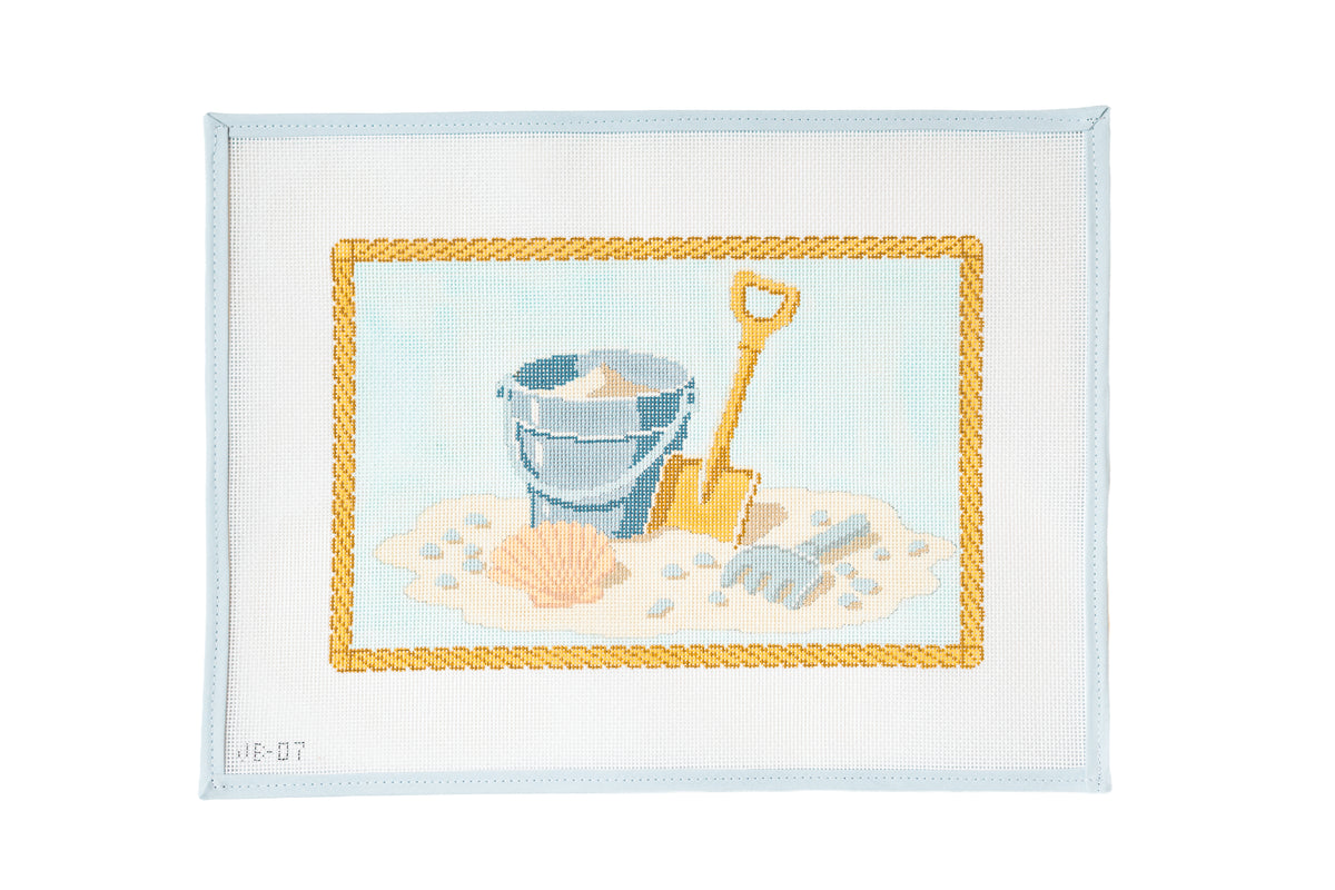 Playing in the Sand Needlepoint Canvas (Preorder October 2026)