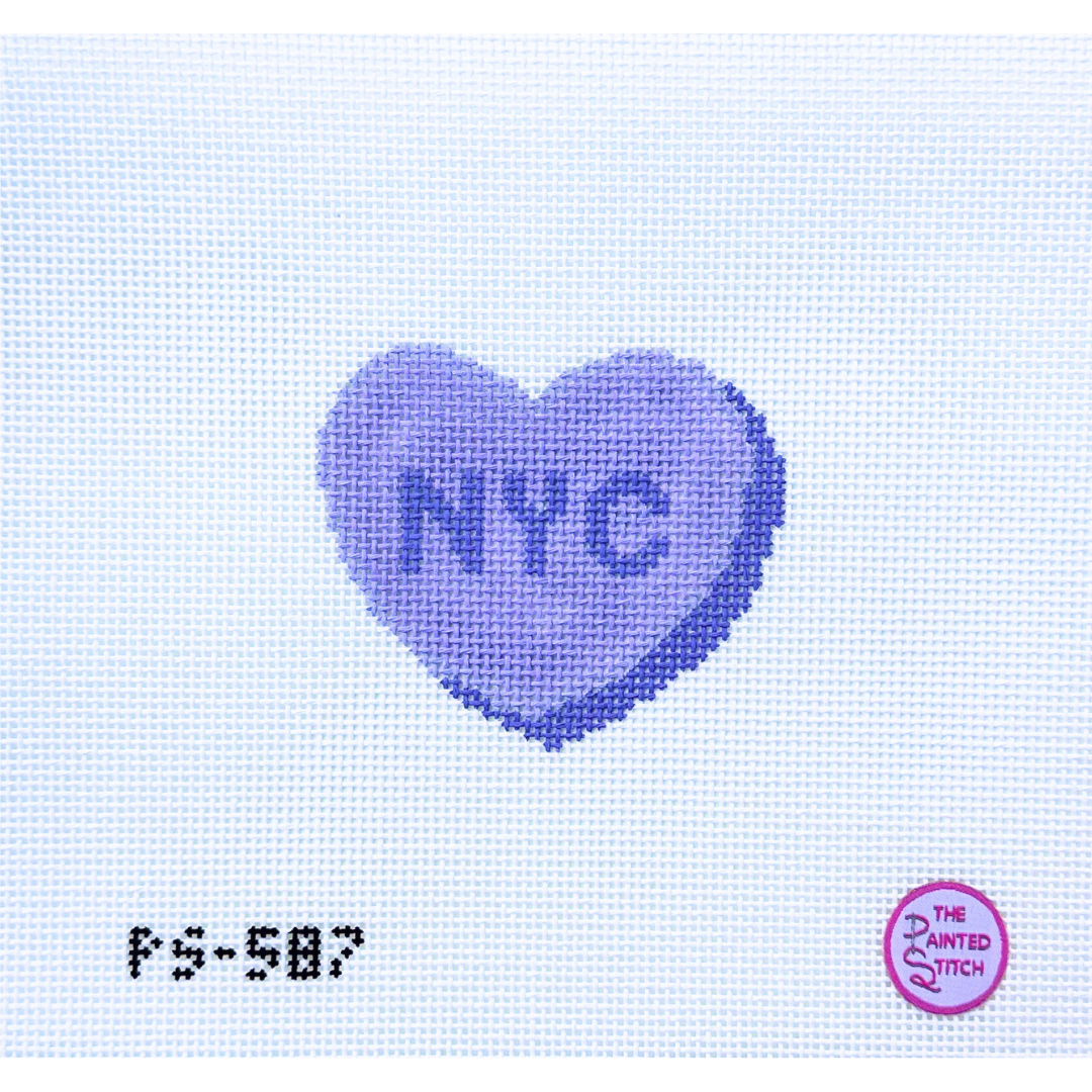 NYC Conversation Heart: Purple