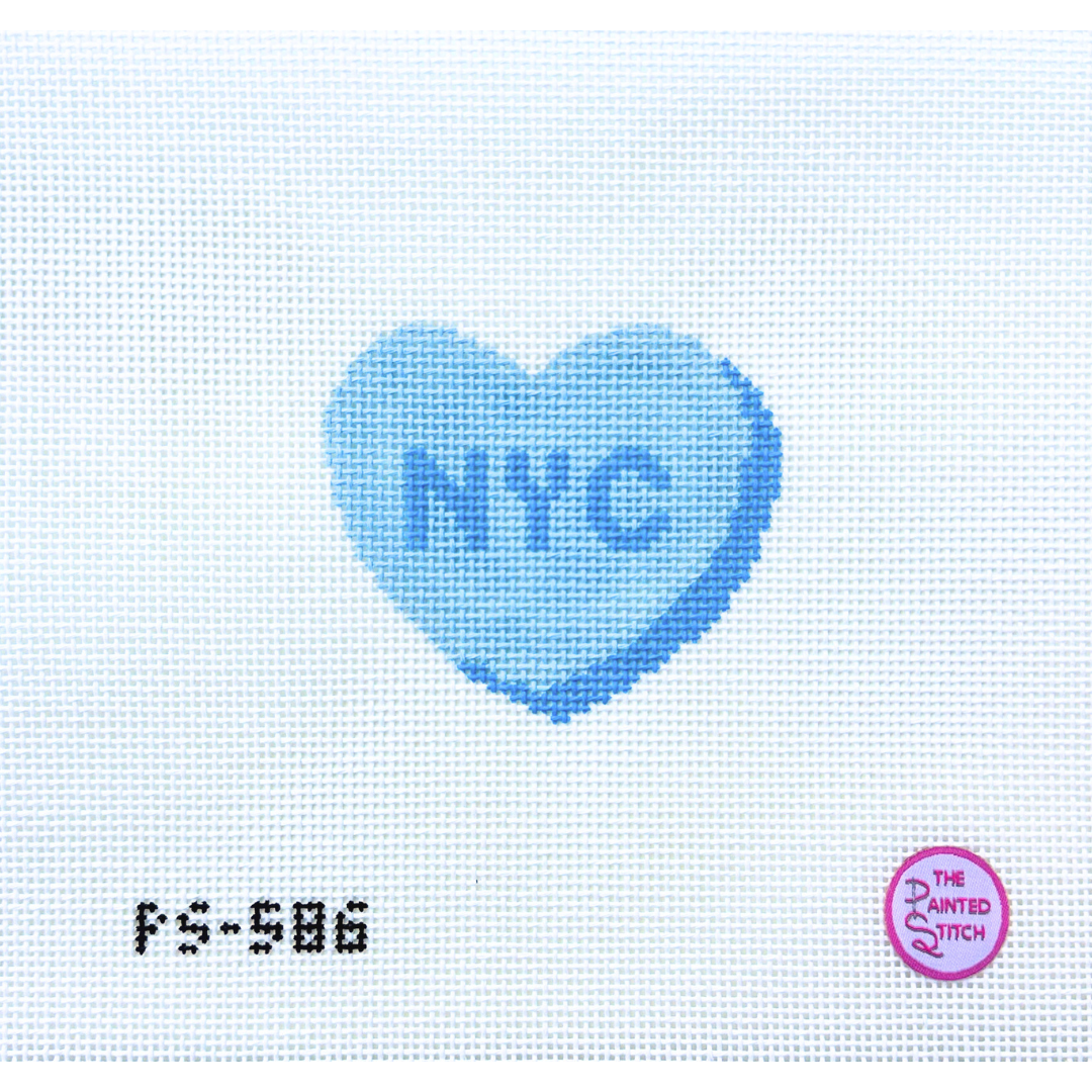 NYC Conversation Heart: Blue