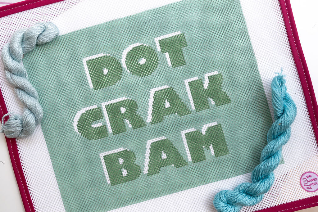 Dot Crak Bam Mahjong Tile Pouch Green